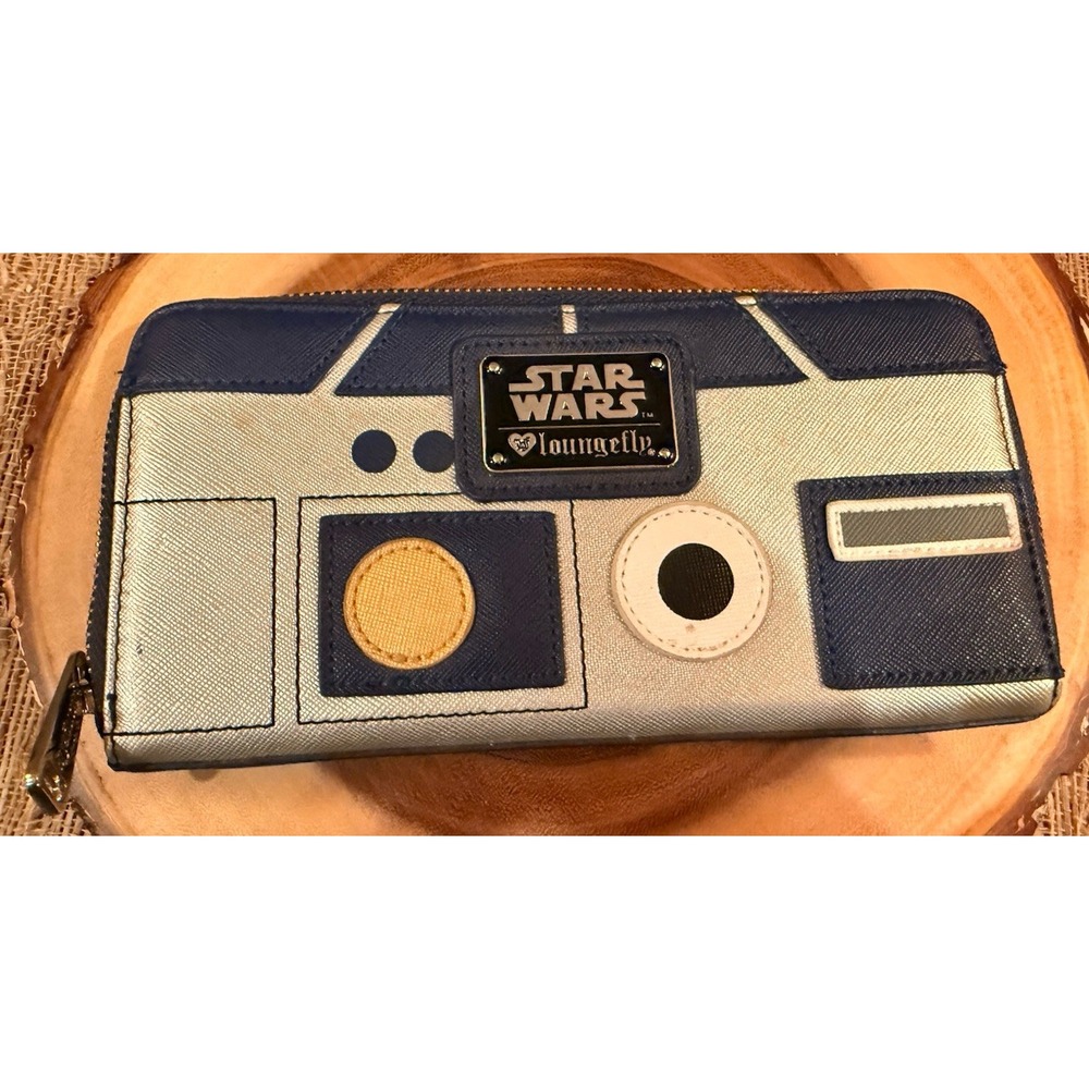 Loungefly Star Wars R2-D2 R2D2 Saffiano Faux Leather‎ Wallet Used 1X